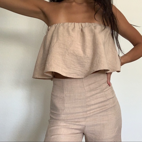ANGL Tan Jumpsuit - Picture 4 of 9